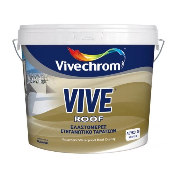 VIVECHROM VIVE ROOF ΕΛΑΣΤΟΜΕΡΕΣ ΜΟΝΩΤΙΚΟ ΤΑΡΑΤΣΩΝ 3L ROOF INSULATION