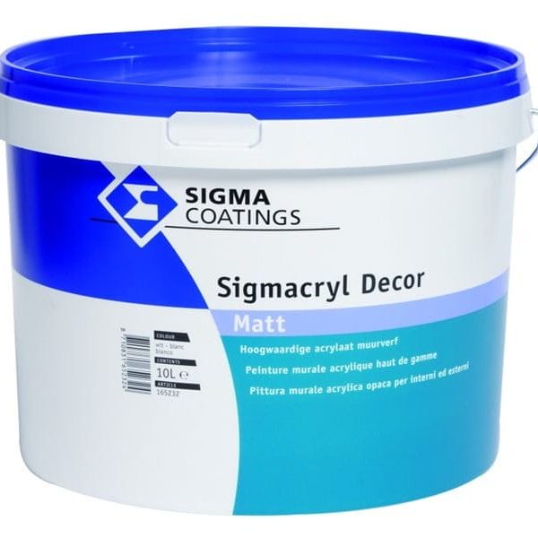 Sigmacryl Dυcor Matt 10L Τής μεγαλύτερης εταιρείας στό κόσμο PPG PAINTS - STRUCTURE