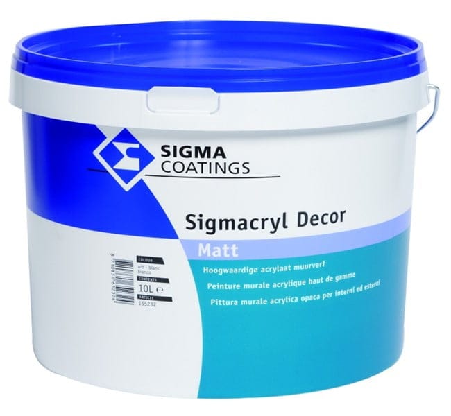 Sigmacryl Dυcor Matt 10L Τής μεγαλύτερης εταιρείας στό κόσμο PPG ΧΡΩΜΑ - ΔΟΜΗΣΗ