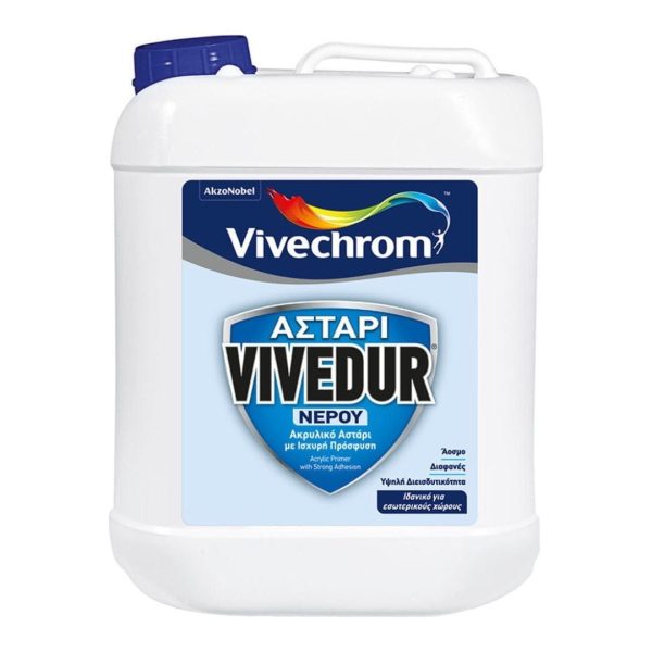 ΑΣΤΑΡΙ VIVEDUR ΝΕΡΟΥ Vivechrom. Ακρυλικό αστάρι νερού 5 Lt PRIMERS