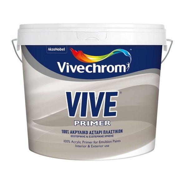 VIVE PRIMER Vivechrom. Ακρυ
λικό αστάρι νερού 10 Lt PRIMERS