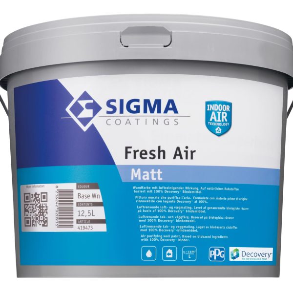 ΠΛΑΣΤΙΚΟ ΧΡΩΜΑ SIGMA Fresh Air 12,5 LIT! Τής μεγαλύτερης εταιρείας στό κόσμο PPG PAINTS - STRUCTURE