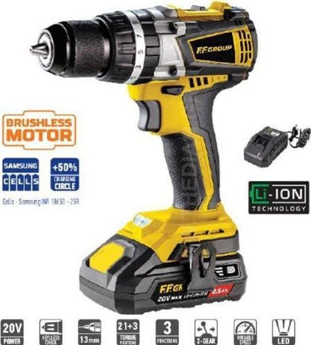 FF GROUP ΔΡΑΠΑΝΟΚΑΤΣΑΒΙΔΟ ΜΠΑΤΑΡΙΑΣ CHD/60-BL 20V PRO 43206 ΔΡΑΠΑΝΟΚΑΤΣΑΒΙΔΑ