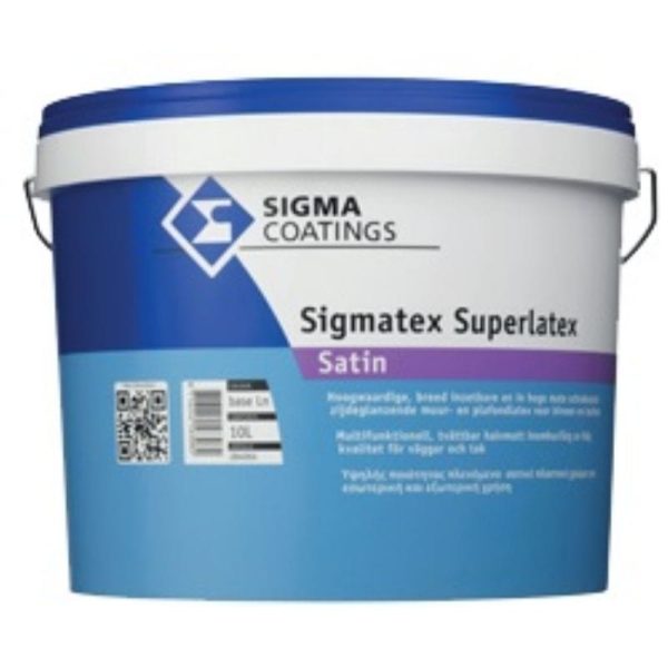 Sigmatex Superlatex Satin 10L Τής μεγαλύτερης εταιρείας στό κόσμο PPG PAINTS - STRUCTURE