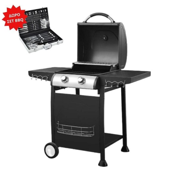 UNIMAC Ψησταριά BBQ Υγραερίου με 2 Καυστήρες HOME - COUNTRYSIDE