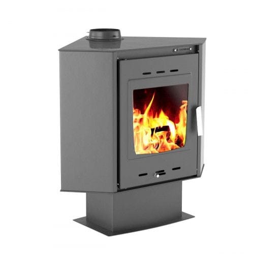 Thermiki ATS 100 CORNER Χαλύβδινη Σόμπα Ξύλου 14.31KW ΘΕΡΜΑΝΣΗ - ΨΥΞΗ