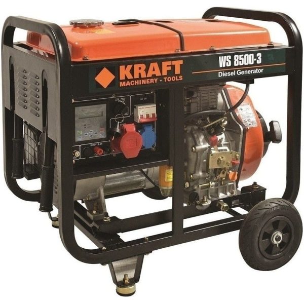 KRAFT – WS 8500-3 Ηλεκτρογεννήτρια Πετρελαίου
 6000W GENERATORS