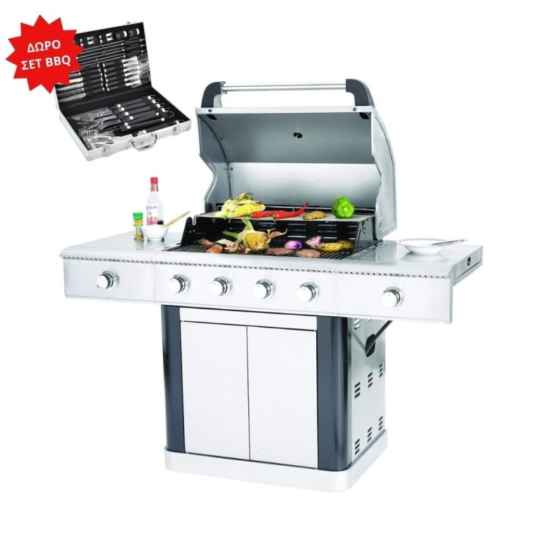 BORMANN ELITE BBQ5500 Ψησταριά Υγραερίου & Υπέρυθρων Zenith 4+2 Εστιών ΣΠΙΤΙ - ΕΞΟΧΗ