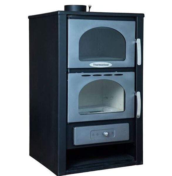 THERMOSTEEL X70 ΘΕΡΜΑΣΤΡΑ ΞΥΛΟΥ ΑΤΣΑΛΙΝΗ ΜΕ ΦΟΥΡΝΟ15,5KW HEATING - COOLING