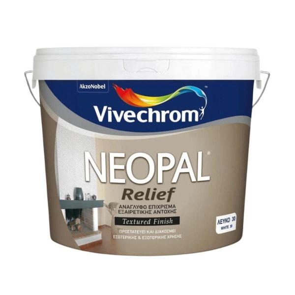 VIVECHROM NEOPAL RELIEF ΕΙΔΙΚΟ ΔΙΑΚΟΣΜΗΤΙΚΟ ΧΡΩΜΑ 5KG PAINTS - STRUCTURE