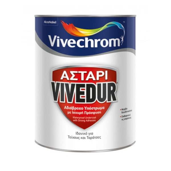 VIVECHROM VIVEDUR ΑΔΙΑΒΡΟΧΟ ΑΣΤΑΡΙ ΔΙΑΛΥΤΟΥ 1L PRIMERS