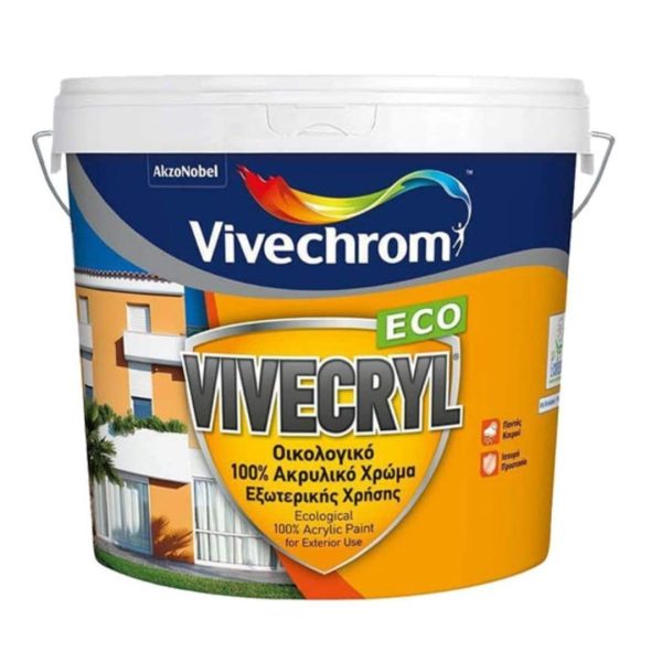 VIVECHROM VIVECRYL ECO 100% ΑΚΡΥΛΙΚΟ ΧΡΩΜΑ ΟΙΚΟΛΟΓΙΚΟ 3L PAINTS - STRUCTURE
