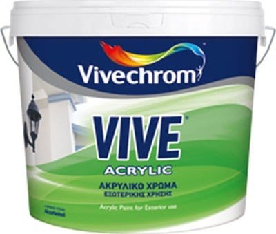 VIVECHROM VIVE ACRYLIC ΑΚΡΥΛΙΚΟ ΧΡΩΜΑ ΕΞΩΤΕΡΙΚΗΣ ΧΡΗΣΗΣ 3L PAINTS - STRUCTURE