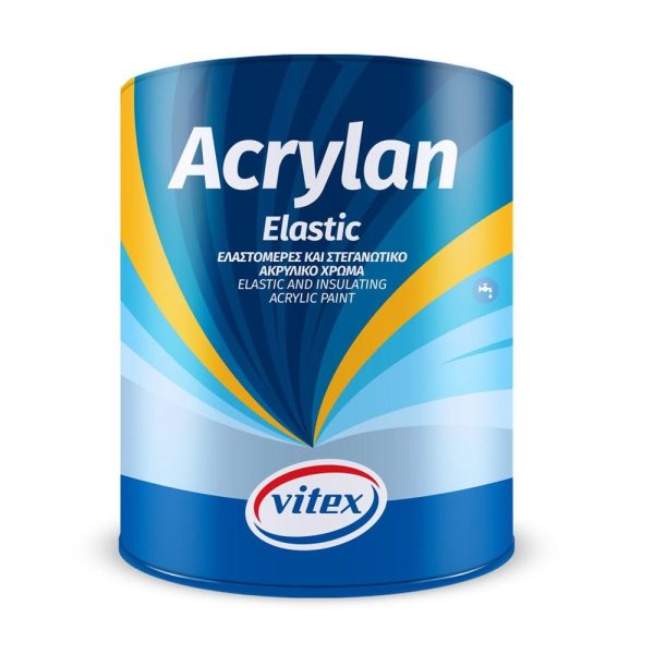 VITEX ACRYLAN ELASTIC ΑΚΡΥΛΙΚΟ ΧΡΩΜΑ ΑΔΙΑΒΡΟΧΟ ΕΛΑΣΤΟΜΕΡΕΣ ΜΟΝΩΤΙΚΟ 3L PAINTS - STRUCTURE