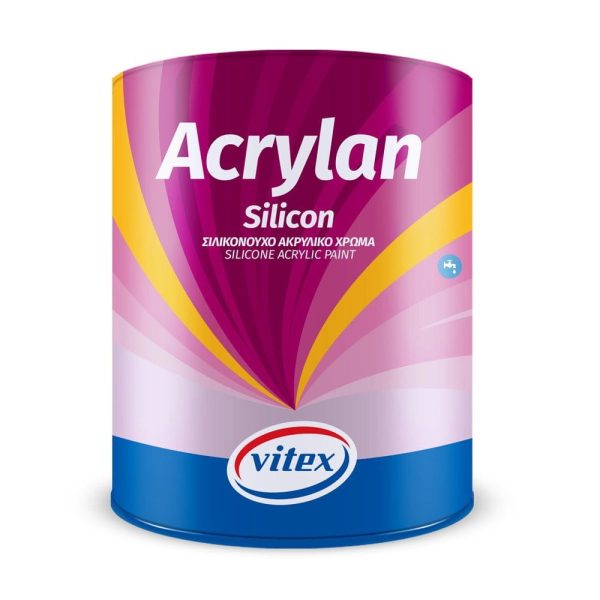 VITEX ACRYLAN SILICON ΑΚΡΥΛΙΚΟ ΧΡΩΜΑ ΣΙΛΙΚΟΝΟΥΧΟ ΥΨΗΛΗΣ ΠΟΙΟΤΗΤΑΣ 3LT PAINTS - STRUCTURE
