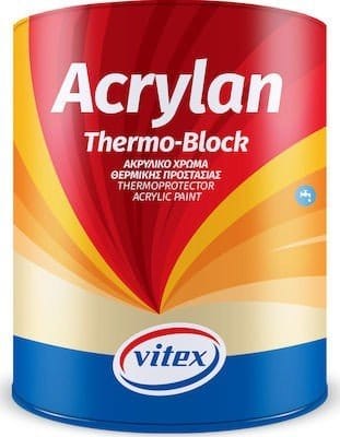 VITEX ACRYLAN THERMOBLOCK ΑΚΡΥΛΙΚΟ ΧΡΩΜΑ ΘΕΡΜΟΜΟΝΩΤΙΚΟ 10L PAINTS - STRUCTURE