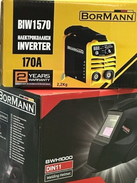 BIW1570 Ηλεκτροκόλληση Inverter BIW1570 170A +ΔώροBORMANN Μάσκα ηλεκτροκόλλησης ηλεκτρονική (BWH1 ΗΛΕΚΤΡΟΚΟΛΛΗΣΕΙΣ