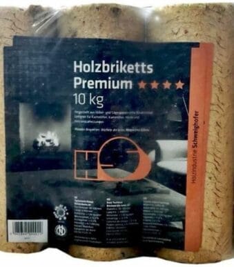Schweighofer Μπρικέτες ΞΥΛΟΥ Premium (10kg) PELLETS - BRIQUETES