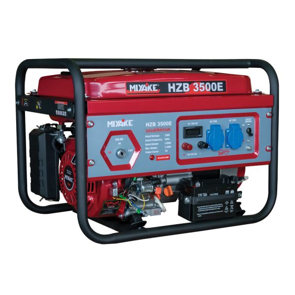 Miyake HZB3500E Γεννήτρια Βενζίνης Τετράχρονη με Μίζα και Μέγιστη Ισχύ 3kVA GENERATORS