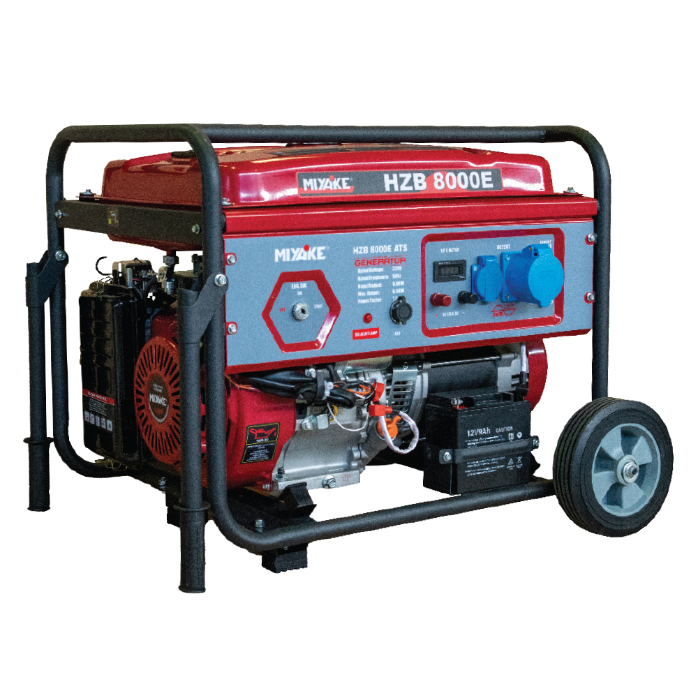 Miyake HZB 6500E Γεννήτρια Βενζίνης Τετράχρονη με Μίζα & Ρόδες 6.5kVA ΓΕΝΝΗΤΡΙΕΣ Miyake HZB 6500E Γεννήτρια Βενζίνης Τετράχρονη με Μίζα & Ρόδες 6.5kVA ΓΕΝΝΗΤΡΙΕΣ