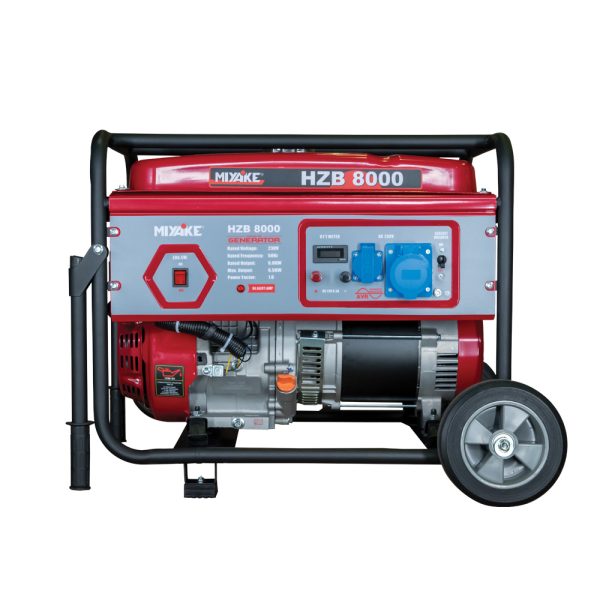 Miyake HZB8000 Γεννήτρια Βενζίνης Τετράχρονη με Ρόδες και Μέγιστη Ισχύ 8kVA GENERATORS GASOLINE