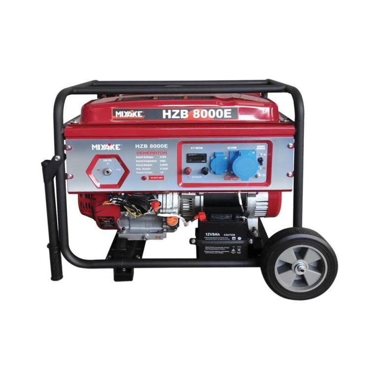 Miyake HZB8000E Γεννήτρια Βενζίνης Τετράχρονη με Μίζα, Ρόδες και Μέγιστη Ισχύ 8kVA GENERATORS GASOLINE