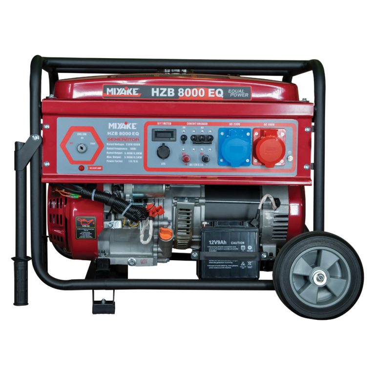 Miyake HZB8000EQ Τριφασική Γεννήτρια Βενζίνης Τετράχρονη με Μίζα και Μέγιστη Ισχύ 8kVA GENERATORS