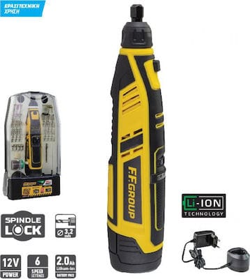 F.F. Group CMG 12V Easy Περιστροφικό Πολυεργαλείο 12V 1x2Ah με Ρύθμιση Ταχύτητας 41309 DRILL SCREWDRIVERS