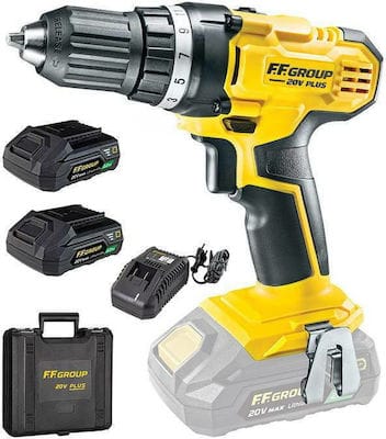 F.F. Group CDD/40 20V Plus Δραπανοκατσάβιδο Μπαταρίας Solo 20V 41315 ΔΡΑΠΑΝΟΚΑΤΣΑΒΙΔΑ