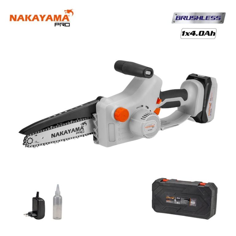 NAKAYAMA Pro EC1600 Κλαδευτικό Αλυσοπρίονο Μπαταρίας 21V, Brushless,Li-Ion, Λάμα 20cm, 1500gr ΑΛΥΣΟΠΡΙΟΝΑ