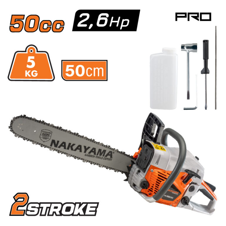 Αλυσοπρίονο Βενζίνης Nakayama PC5600 50cc με Λάμα 50cm ΑΓΡΟΣ - ΚΗΠΟΣ