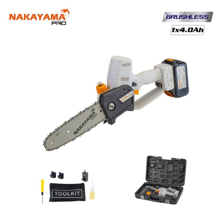 NAKAYAMA Pro EC1550 Κλαδευτικό Αλυσοπρίονο Μπαταρίας 21V, Brushless, Li-Ion, Λάμα 20cm, 1500gr ΑΛΥΣΟΠΡΙΟΝΑ