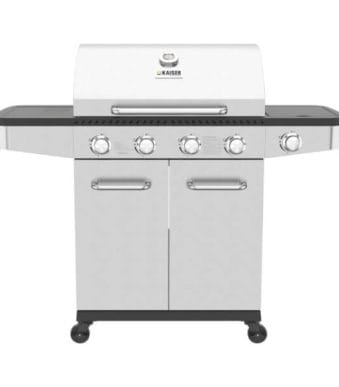 Kaiser Ψησταριά Υγραερίου Μαντεμένιας Σχάρας 70×42εκ. με 4 Εστίες 12kW και Πλαϊνό Μάτι ΟΙΚΙΑΚΕΣ ΣΥΣΚΕΥΕΣ