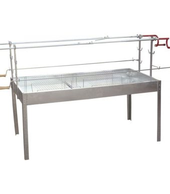 Ψησταριά Αρνιού Συρταρωτή Διπλή (Π85 – Μ95-155Cm – Υ67) ΨΗΣΤΑΡΙΕΣ ΚΑΡΒΟΥΝΟΥ
