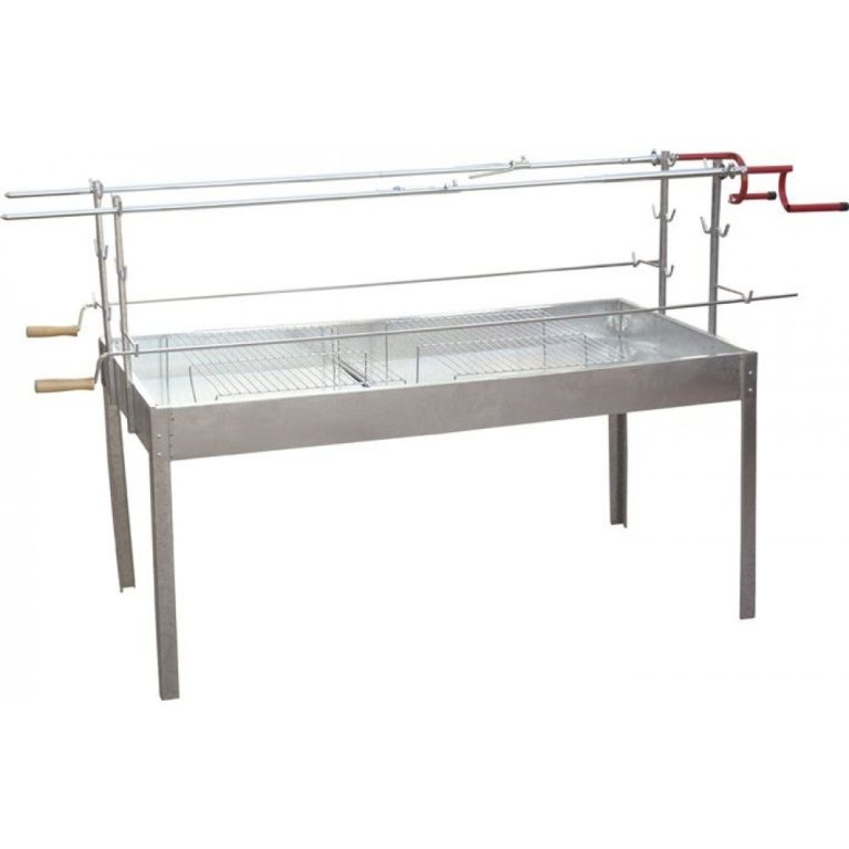 Ψησταριά Αρνιού Συρταρωτή Διπλή (Π85 – Μ95-155Cm – Υ67) ΨΗΣΤΑΡΙΕΣ ΚΑΡΒΟΥΝΟΥ