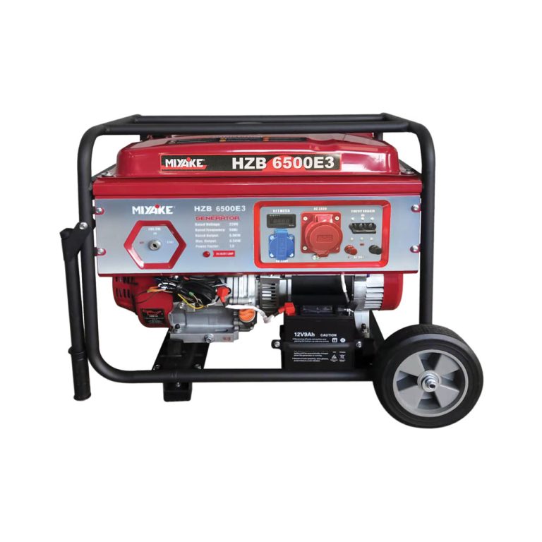 Miyake HZB6500E3 Τριφασική Γεννήτρια Βενζίνης Τετράχρονη με Μίζα, Ρόδες και Μέγιστη Ισχύ 6.5kVA ΜΗΧΑΝΗΜΑΤΑ