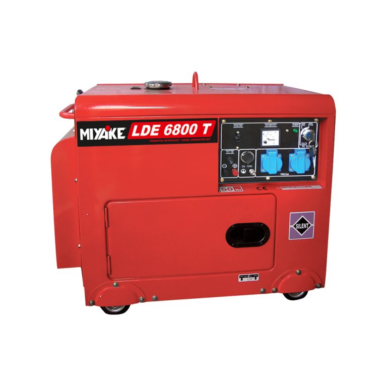 Miyake LDE6800T Αθόρυβη Γεννήτρια Πετρελαίου με Μίζα, Ρόδες και Μέγιστη Ισχύ 6.8kVA ΜΗΧΑΝΗΜΑΤΑ