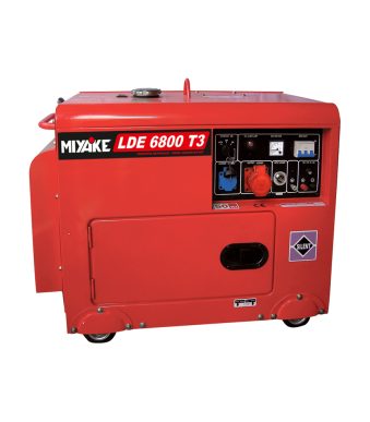 Miyake LDE6800T3 Τριφασική Αθόρυβη Γεννήτρια Πετρελαίου με Μίζα, Ρόδες και Μέγιστη Ισχύ 8kVA GENERATORS
