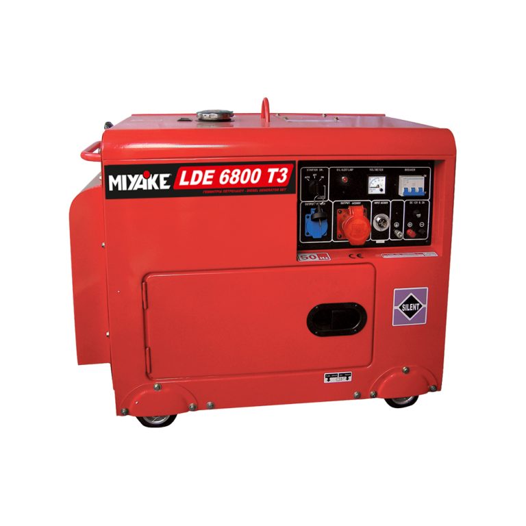 Miyake LDE6800T3 Τριφασική Αθόρυβη Γεννήτρια Πετρελαίου με Μίζα, Ρόδες και Μέγιστη Ισχύ 8kVA ΓΕΝΝΗΤΡΙΕΣ