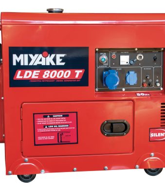 Miyake LDE8000T Αθόρυβη Γεννήτρια Πετρελαίου με Μίζα, Ρόδες και Μέγιστη Ισχύ 8kVA GENERATORS