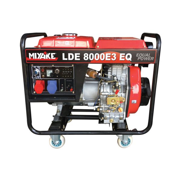 Miyake LDE 12000E3 EQ Τριφασική Γεννήτρια Πετρελαίου με Μίζα και Μέγιστη Ισχύ 8kVA GENERATORS
