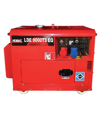 Miyake LDE 1200T3 EQ Τριφασική Αθόρυβη Γεννήτρια Πετρελαίου με Μίζα, Ρόδες και Μέγιστη Ισχύ 8kVA GENERATORS