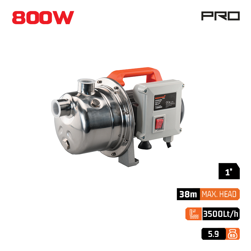 NAKAYAMA Pro NP2035 Αντλία Επιφανείας Inox Αυτόματης Αναρρόφησης 800W ΑΝΤΛΙΕΣ - ΠΙΕΣΤΙΚΑ NAKAYAMA Pro NP2035 Αντλία Επιφανείας Inox Αυτόματης Αναρρόφησης 800W ΑΝΤΛΙΕΣ - ΠΙΕΣΤΙΚΑ
